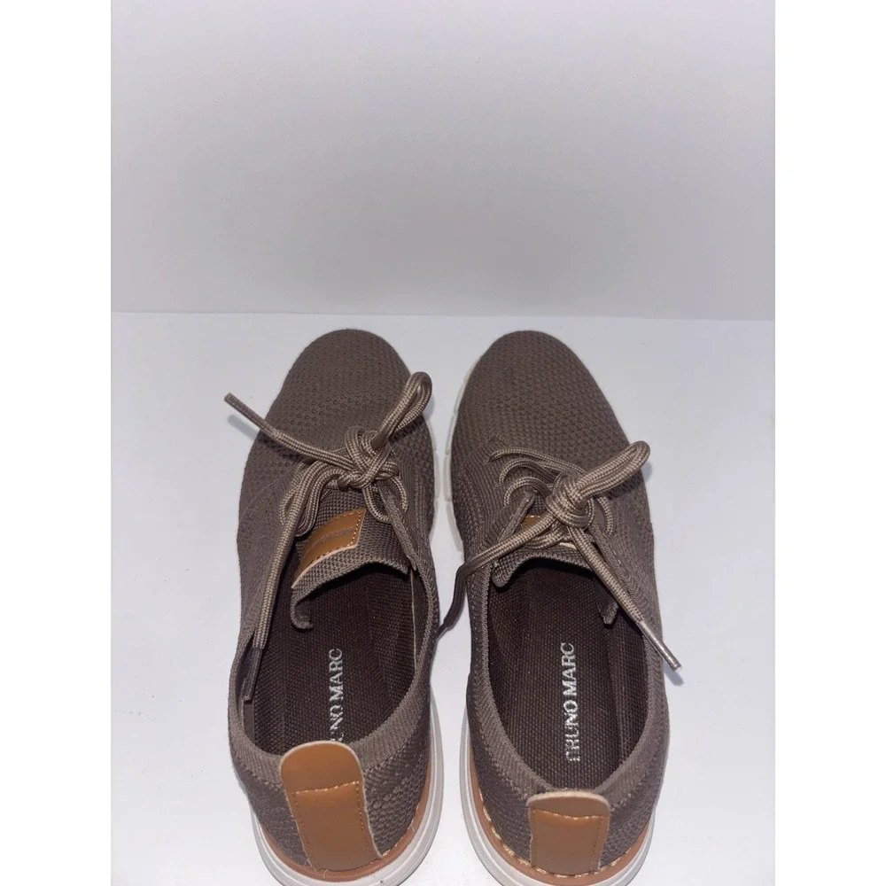 Bruno Marc Boys Lightweight Mesh Sneakers Lace Up Shoes Oxford Brown Size 5 US